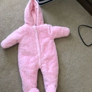 0-3 month fleece snow suit.